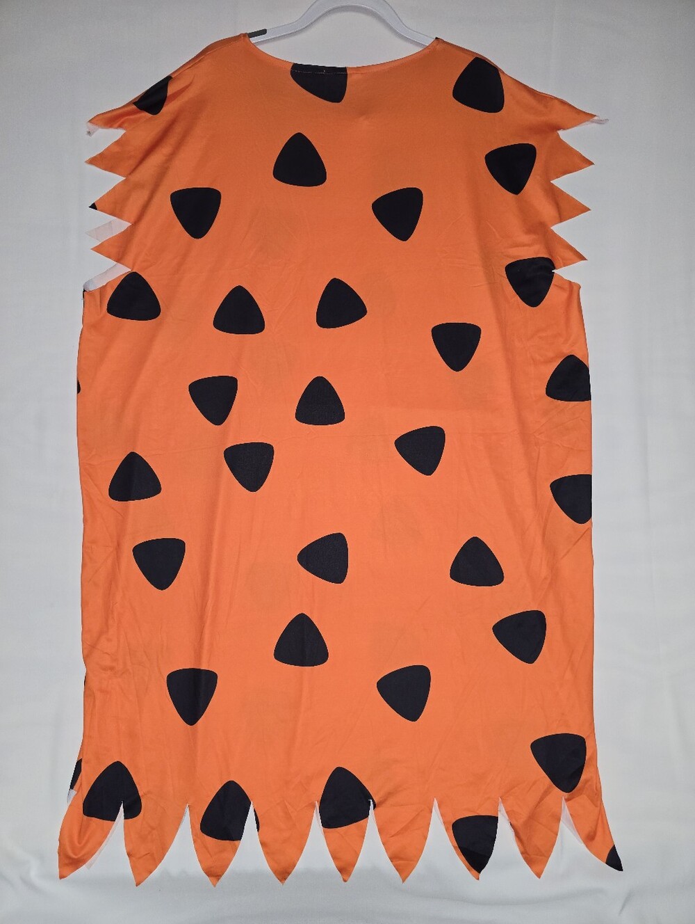Fred Flintstone Costume Orange Black Triangle Caveman Cosplay - Picture 5 of 8